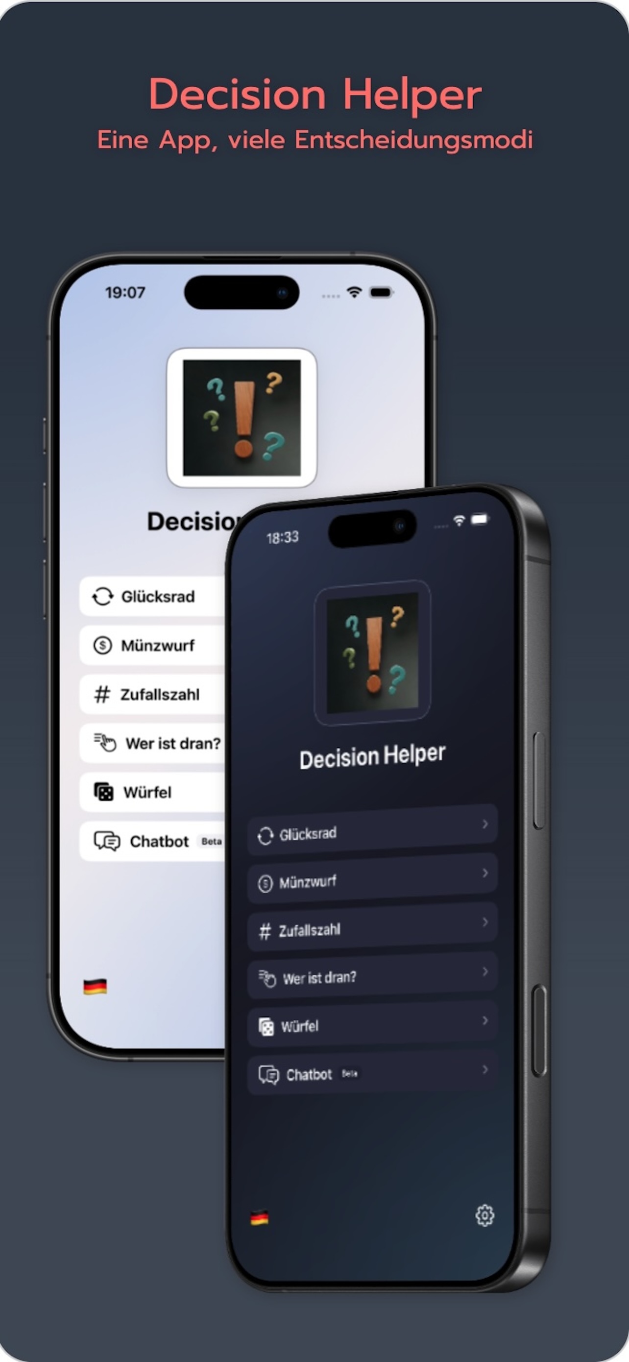 App Store Motiv der Startseite